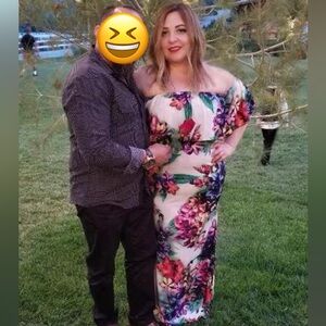 Floral Off-Shoulder Maxi Dress